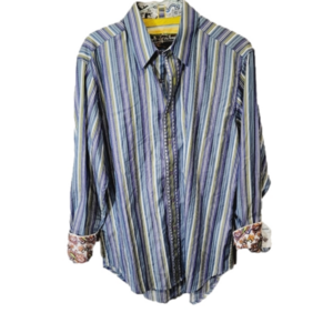 Robert Graham stripe button up shirt